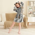 thumbnail image 4 of DIXRUYEE Bathrobes Belt Hooded Tigers & Tiles Creative Pattern, 4 of 8