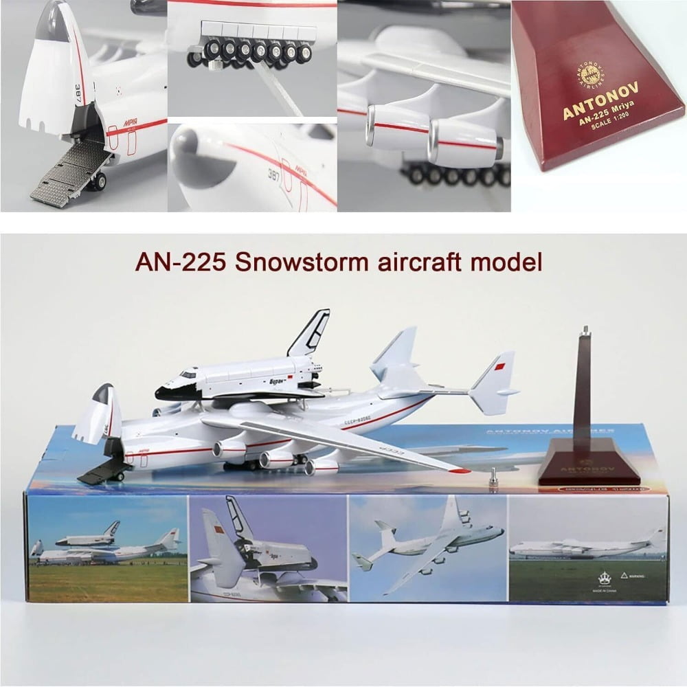 EROCK 1/200 42cm Antonov An-225 CCCP Aircraft Strategic Transport Resin Plane Model US