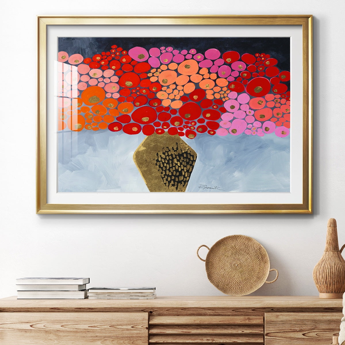 Red Poppies II Premium Framed Print - Ready to Hang