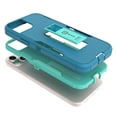 thumbnail image 2 of CoverON For Apple iPhone 15 Plus Phone Case, Military Grade Heavy Duty Full Body Kickstand Cover, Turquoise, 2 of 8