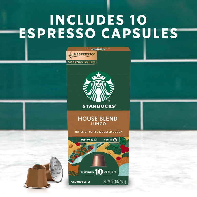 【訳有り】⑯Starbucks NESPRESSO 10箱 Starbucks Nespresso Original Line, House Blend, 10ct, Medium Roast
