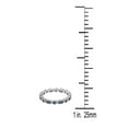 thumbnail image 5 of AoneJewelry 0.25 Carat Blue Diamond Eternity Wedding Band In 10K White Gold, 5 of 5
