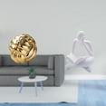 thumbnail image 2 of Figura de cerámica,Figura de cerámica con forma de bola de hilo y nudo,Figura de lector abstracto,Estatua de pensador abstracto,arte,manualidades,decoraciones,Figuras humanas decorativas para, 2 of 8