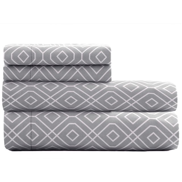 Juego de Sábanas King Size Gris Suave Al Tacto Elefantito Lugo