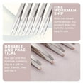 thumbnail image 4 of 3Pcs Stainless Steel Eyebrow Repair Tools Brow Shaping Tweezers Acne Cleaner, 4 of 9