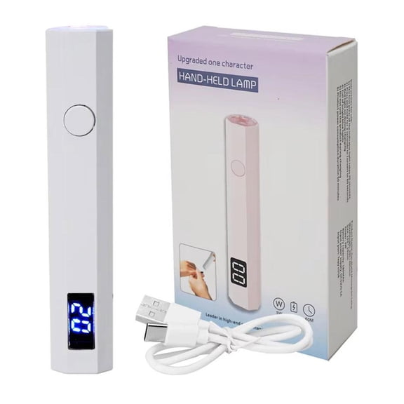 Mini UV Nail Dryer, Rechargeable Handheld Lamp for Gel Nails, Fast Cure Flash Timer
