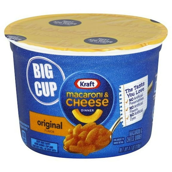 Kraft Original Easy Macaroni and Cheese Meal, 4.1 Ounce -- 8 per Case.