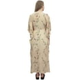 thumbnail image 3 of Bimba Moms Floral Print Beige Maternity Dress Kimono Sleeve Nursing Kaftan-24, 3 of 5