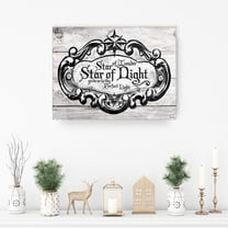 Crafted Creations Star of Wonder Christmas Canvas Wall Art - 12" x 16"