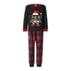 thumbnail image 4 of Conjunto de pijama familiar navideño 2024, pijama con parte superior estampada bonita y pantalones a cuadros, ropa de dormir festiva a juego para toda la familia, 4 of 5