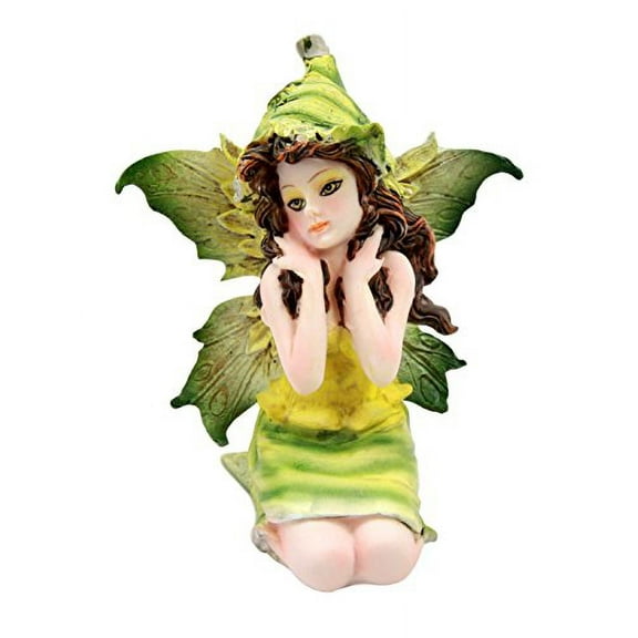 Atlantic Collectibles Miniature Garden Tribal Snow Pea Fairy Collectible Figurine 3"H