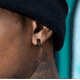thumbnail image 5 of Aretes Con Piercing Pendientes Runas Hombre 6 Pares, Negro, 5 of 5