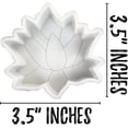thumbnail image 3 of Lotus Yoga Flower Boho Chakra Energy Healing Car Freshie Silicone Mold 3.5x3.5x1 for Scented Aroma Beads Supplies Resin, Car Candle, Soap Oven Safe Bake Heat Resistant to 400F, 3 of 7