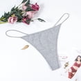 thumbnail image 2 of Varsbaby Women's Cotton G-String Thongs T-back Underwear 5 Pcs, 2 of 5