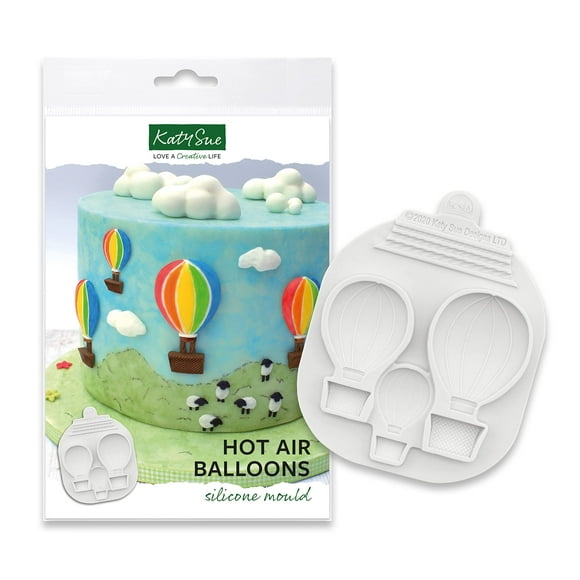 Katy Sue Hot Air Balloons Silicone Mold for cake Decorating & crafts