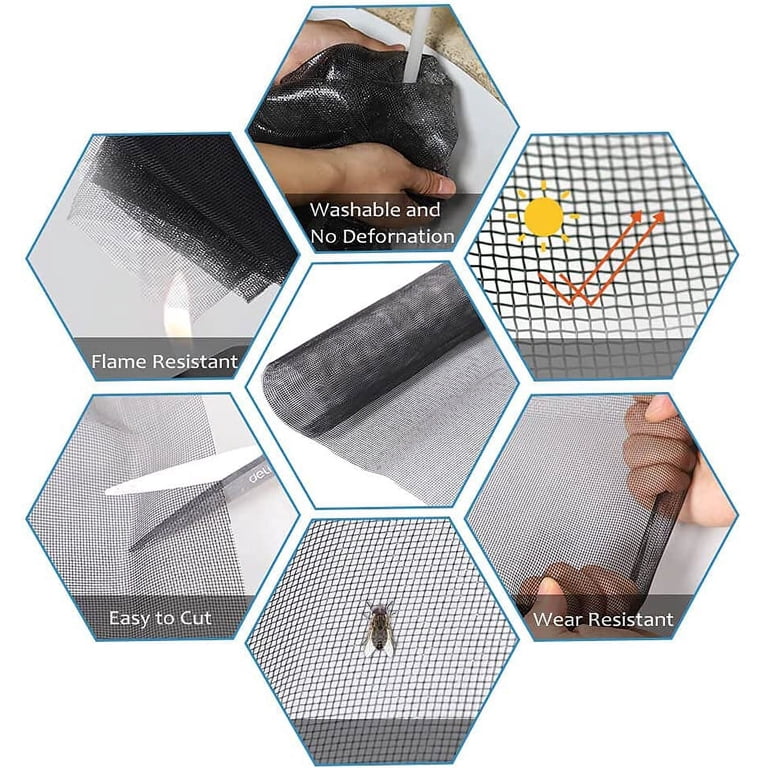 Replacement Window Screens, 48X118 Inch Durable Window Screen Mesh For Patio Porch Door Windows, DIY Adjustable Fiberglass Screen Repair Kit Sliding Replacement Window Screens, 48X118 Inch Durable Window Screen Mesh For Patio Porch Door Windows, DIY Adjustable Fiberglass Screen Repair Kit Sliding