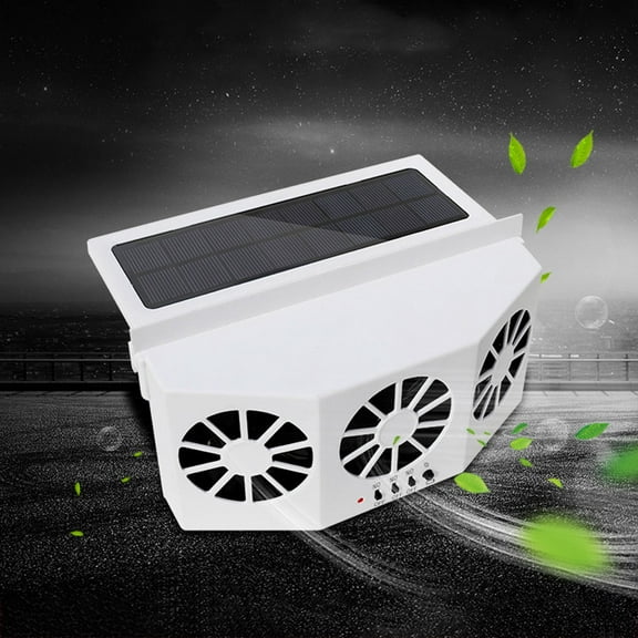 MUSEYA Vent Fan for Solar Exhaust Fan White 1Pcs