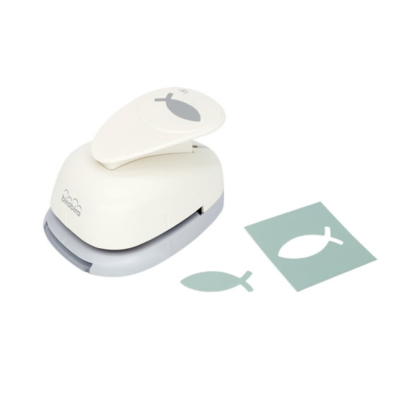 Bira Craft 1.5 inch Fish Symbol Lever Action Craft Punch for Paper Crafting Scrapbooking