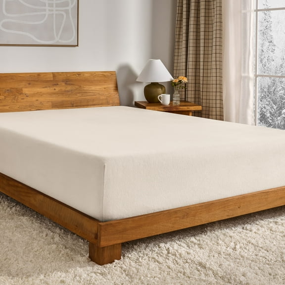 Bare Home Flannel Fitted Sheet - 100% Flannel Cotton - Double Brushed - Full, Sand