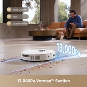 DREAME Robot Vacuum and Mop with 13000Pa Suction, Anti-Tangling Tech, Auto-Emptying Dock, Smart Obstacle Avoidance, White