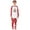 DC-Red, variant on QIUOMBBP Family Matching Christmas Pajamas Set Novelty Print Long Sleeve Tees Tops and Plaid Trousers Holiday Sleevewear Outfits Red