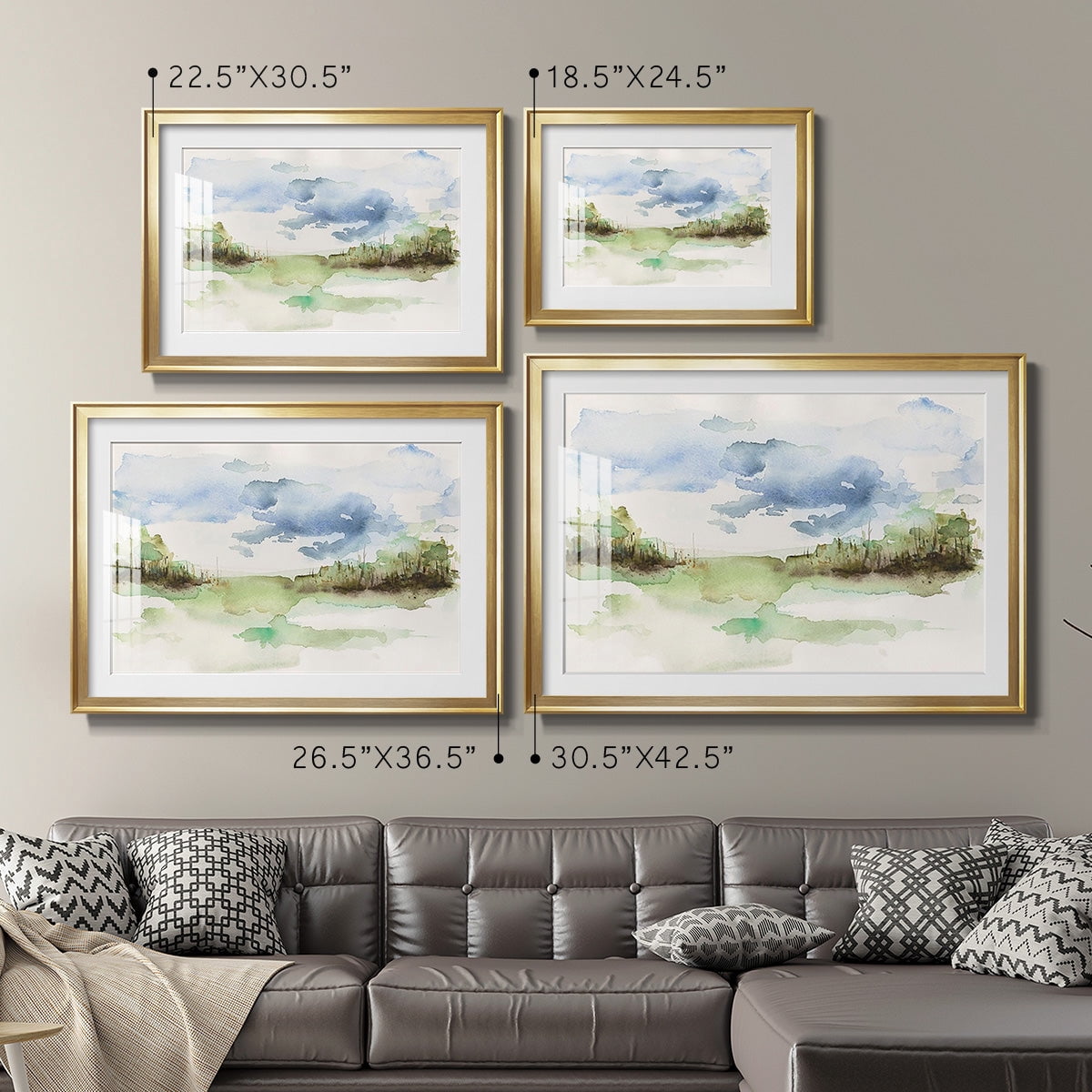 Brush Thickets I Premium Framed Print - Ready to Hang