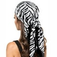 thumbnail image 2 of ZQUUVOU Satin Silk Square Scarf for Women Fashion Boho Floral Print Head Wrap Shawl Neck Scarf Hair Bandana Sleeping Wrap White, 2 of 5