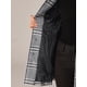 thumbnail image 5 of Abrigo de invierno de una sola botonadura con cuello Peter Pan de INSPIRE CHIC para mujer L Negro Blanco, 5 of 6
