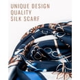 thumbnail image 4 of 4 Pack 35" Large Silk Scarf Satin Square Head Scarves Silk Like Neck Scarf Hair Sleeping Wraps Lightweight Silk Bandana, 4 of 11