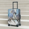 thumbnail image 2 of Lsque Horses Running Through The Water Printed Luggage Cover, Travel Luggage Protector,Scratch and Dirt Resistant, Fits 18-32 Inch Luggage - Large, 2 of 9