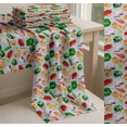 thumbnail image 6 of Soimoi Blue Cotton Poplin Fabric Stripe & Mixed Veggies Vegetable Decor Fabric Printed Yard 42 Inch Wide, 6 of 7