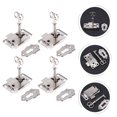 thumbnail image 5 of OUNONA  4 Sets with Key Furniture Lock Cabinet Cupboard Latches, 5 of 5