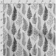 thumbnail image 3 of Soimoi Leaves Print,Cotton Cambric, Quilting Fabric Sold by The Yard 42 Inch Wide, Medium Weight Cotton Fabric, SewingSupplies,Gray,Dark Gray, 3 of 5