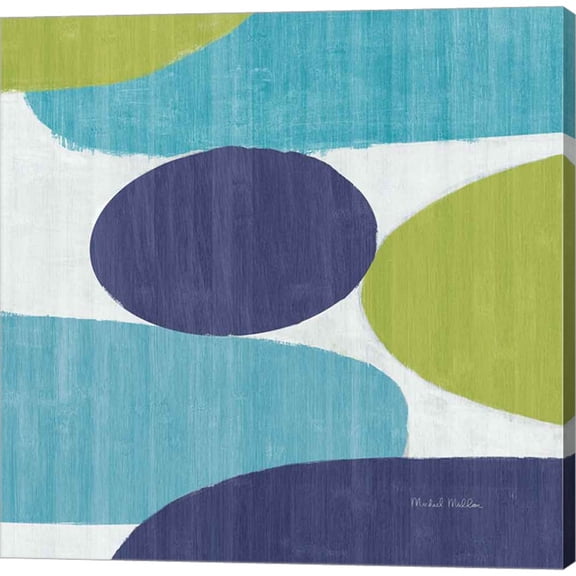 Great Art Now Costa Del Sol II Blue Green by Michael Mullan, Canvas Wall Art, 24W x 24H