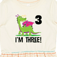 thumbnail image 4 of Inktastic 3rd Birthday Girl Dragon Girls Toddler Dress, 4 of 5