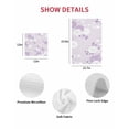 thumbnail image 7 of Purple White Floral Kitchen Dish Towels for Drying Dishes Set of 4, Spring Botanical Leaves Farmhouse Waffle Weave Microfiber Hand Tea Bathroom Towels Quick Dry & Absorbent Towel 12x12, 7 of 7