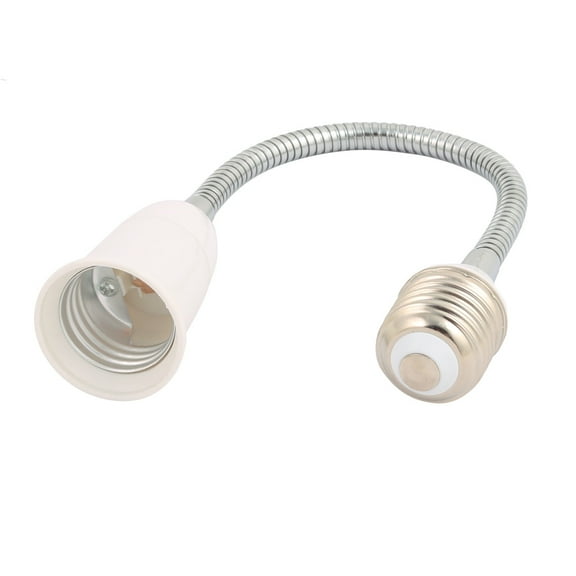 Unique Bargains 2Pcs Extended E27 to E27-30cm Light Socket, Bulb Base Adapter Commutator