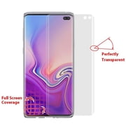 Samsung Galaxy S10 Plus, Galaxy S10+ Screen Protector with Curved Coverage Bubble Free Case Friendly [Full Coverage] HD Clear Applied TPU Film Screen Protector for Samsung Galaxy S10+ / S10 PLUS 6.4