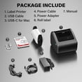 thumbnail image 3 of Bluetooth Shipping Label Printer, 4x6 Thermal Label Printer for Small Business - Compatible with Android, iOS, Windows and Mac, Widely Used for Amazo, 3 of 9