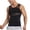 Black, variant on Men's Compression Tank Top Solid Color Crewneck Sleeveless High Stretch Tummy Control Chest Compression Moisture Wicking Breathable Lightweight Summer Gym Body Shaper Vest