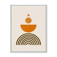 thumbnail image 1 of Designart Abstract Rainbow Sun and Moon In Earth Tones V FLOAT FRAME WALL ART, 1 of 4