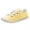 Yellow, variant on HEWUQI Women's Slip on Canvas Sneakers Low Top Breathable Upper Cushioned Comfortable Walking Shoes for Everyday Walks Errands Casual Orange Size 9