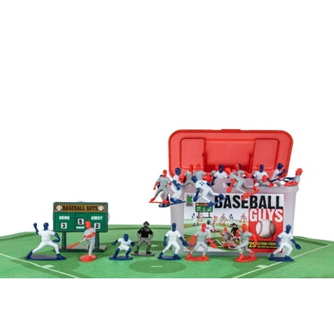 Kaskey Kids Baseball Guys Action Figures Red/Blue vs Blue/White Inspire a Love of Football and Creative Play in Kids 3  (30 pieces)