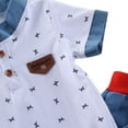 thumbnail image 2 of HULKLIFE Summer Children Clothing Boys Lapel Short Sleeve Cartoon Shirt+Shorts 2Pcs/set Clothes, 2 of 4