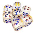 thumbnail image 1 of Jumbo de 25 mm con colores YEJLMXG transparente de 6 lados juego de seis lados para Farkle 10 piezas, 1 of 5