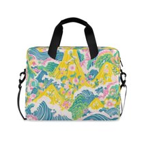 FORMRS 16" Laptop Sleeve Bag Carrying Case with Handle Travel Shoulder Briefcase, Yellow Mountains
