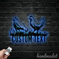 thumbnail image 2 of Handmadetneonsign Chicken Farm Metal Wall Art Light, Chicken Farm Metal Sign Wall Decor, Farm Metal Decor 61660, 2 of 5