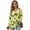 Yellow and Green-Lemon, variant on DISNIMO Floral Printed Sweatshirts for Women Long Sleeve Hoodies Waffle V Neck Pullover Tops Fall Winter Outfits, S