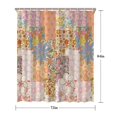 thumbnail image 5 of Pioneer Flower Floral Print Pattern Shower Curtain 72"x84" ,Bathroom Decorative Shower Curtains Set with 12 Hooks,Modern Waterproof Washable Shower Curtain, 5 of 6