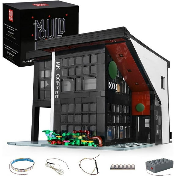 Mould King 16036 Cafe Coffee House Street Building Block Brick Kit Kids Toys Moc